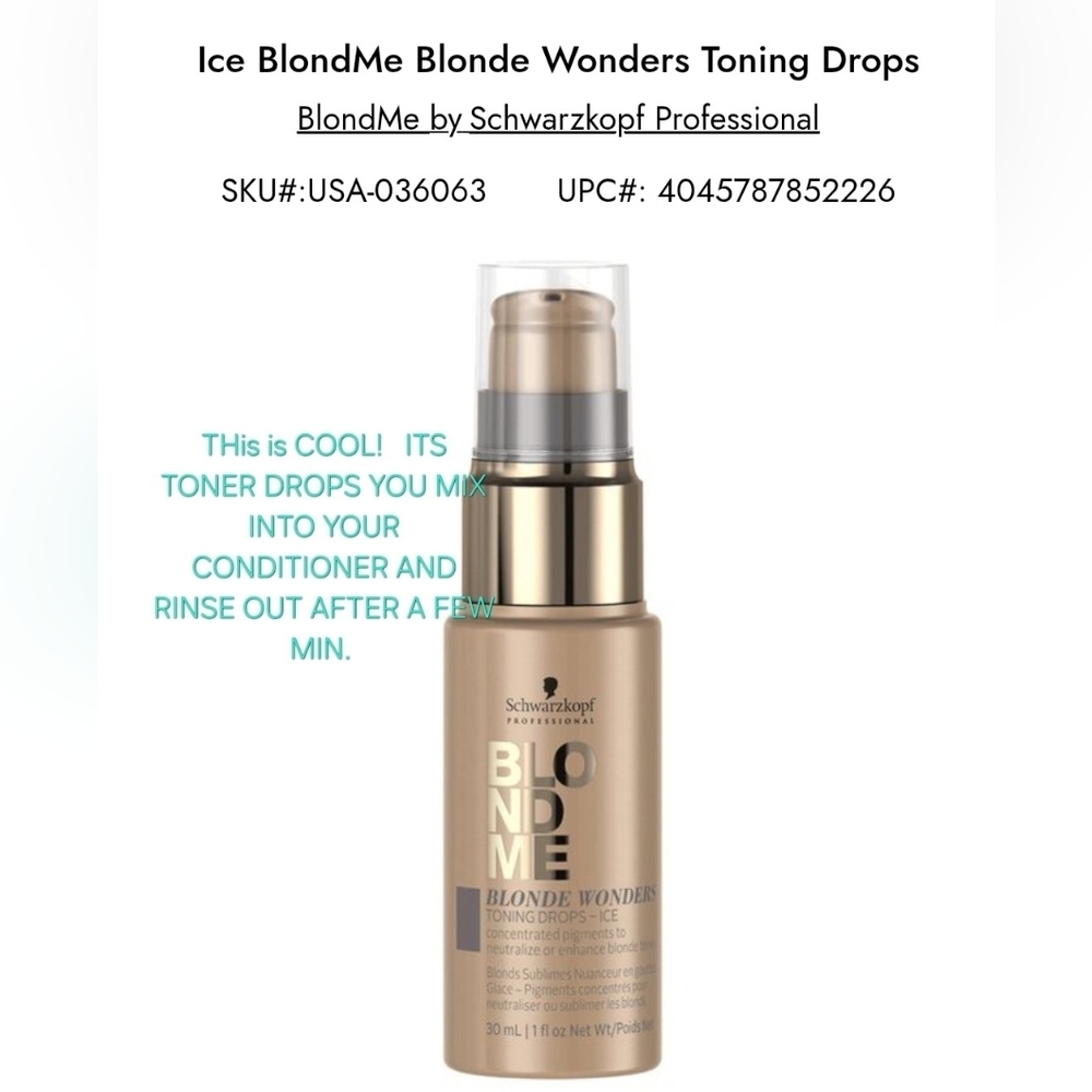 Schwarzkopf BlondMe Blonde Wonders Toning Drops - Gold